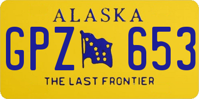 AK license plate GPZ653