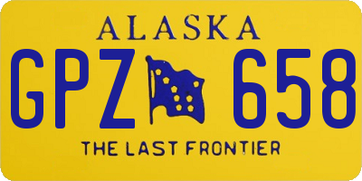 AK license plate GPZ658