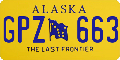 AK license plate GPZ663