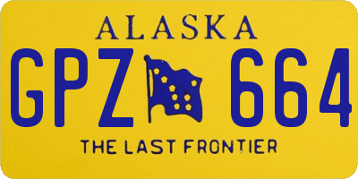 AK license plate GPZ664