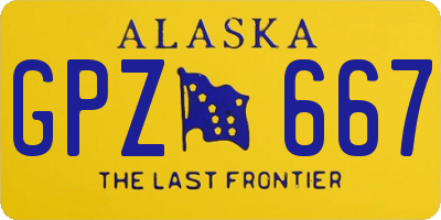 AK license plate GPZ667