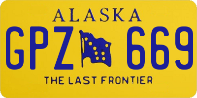 AK license plate GPZ669