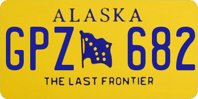 AK license plate GPZ682
