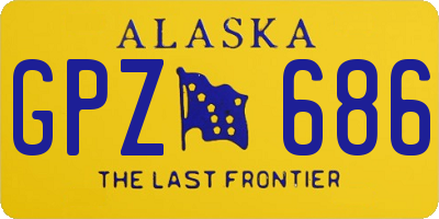 AK license plate GPZ686