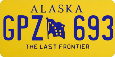 AK license plate GPZ693