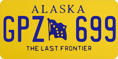 AK license plate GPZ699