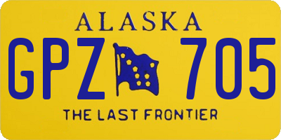 AK license plate GPZ705