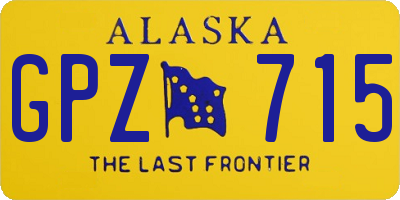 AK license plate GPZ715