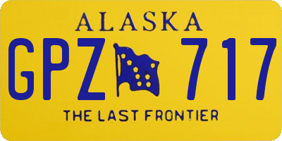 AK license plate GPZ717