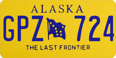 AK license plate GPZ724