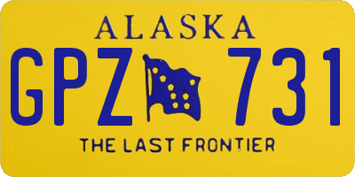 AK license plate GPZ731
