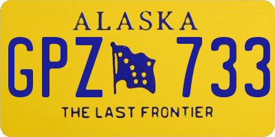 AK license plate GPZ733