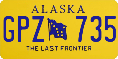 AK license plate GPZ735