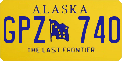AK license plate GPZ740