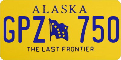 AK license plate GPZ750