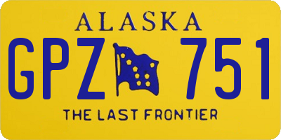 AK license plate GPZ751