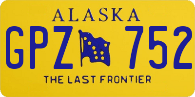 AK license plate GPZ752