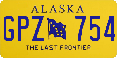 AK license plate GPZ754