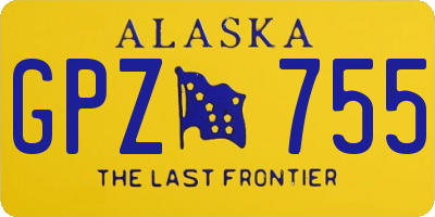 AK license plate GPZ755