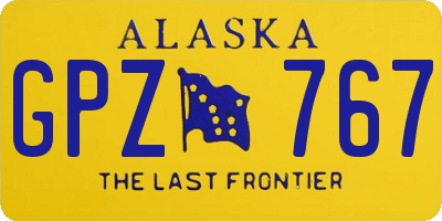 AK license plate GPZ767