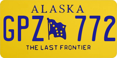 AK license plate GPZ772