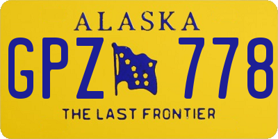 AK license plate GPZ778