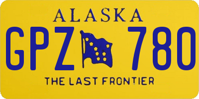 AK license plate GPZ780