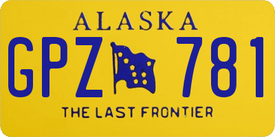 AK license plate GPZ781