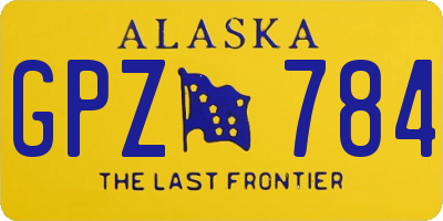 AK license plate GPZ784