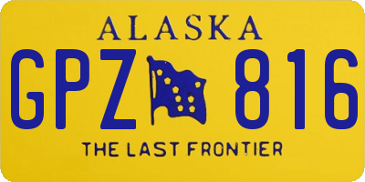 AK license plate GPZ816
