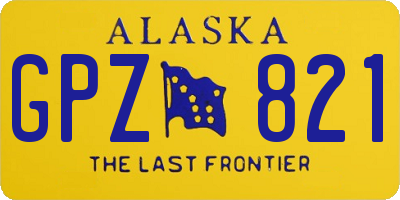 AK license plate GPZ821