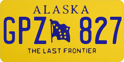 AK license plate GPZ827