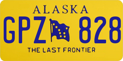 AK license plate GPZ828