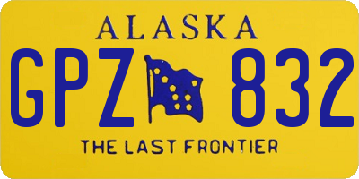 AK license plate GPZ832