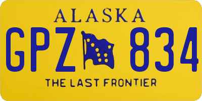 AK license plate GPZ834