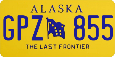 AK license plate GPZ855