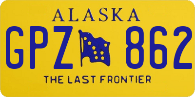 AK license plate GPZ862