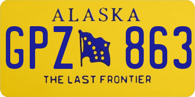AK license plate GPZ863