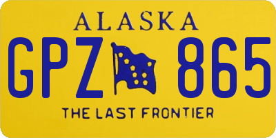 AK license plate GPZ865