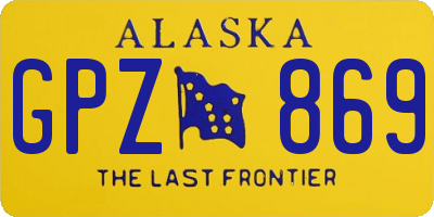 AK license plate GPZ869