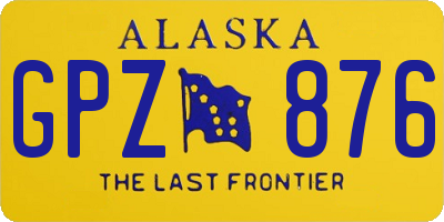 AK license plate GPZ876