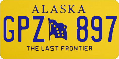 AK license plate GPZ897