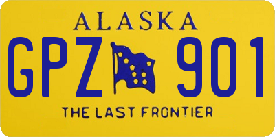 AK license plate GPZ901