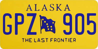AK license plate GPZ905