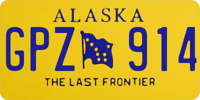 AK license plate GPZ914