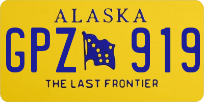 AK license plate GPZ919