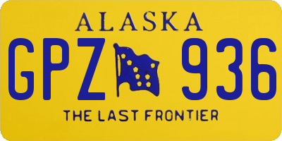 AK license plate GPZ936