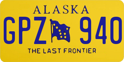 AK license plate GPZ940