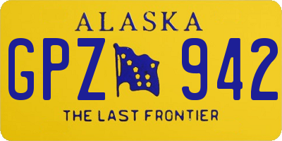 AK license plate GPZ942