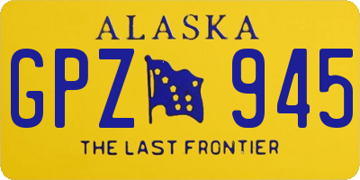 AK license plate GPZ945